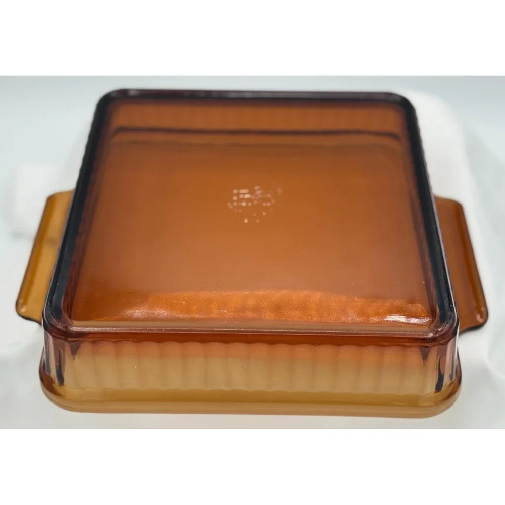 Vintage Anchor Hocking Brown Glass 8 In Pan - 2